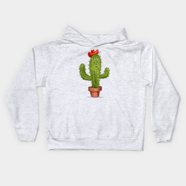 Hug Me Cactus Kids Hoodie by Schink